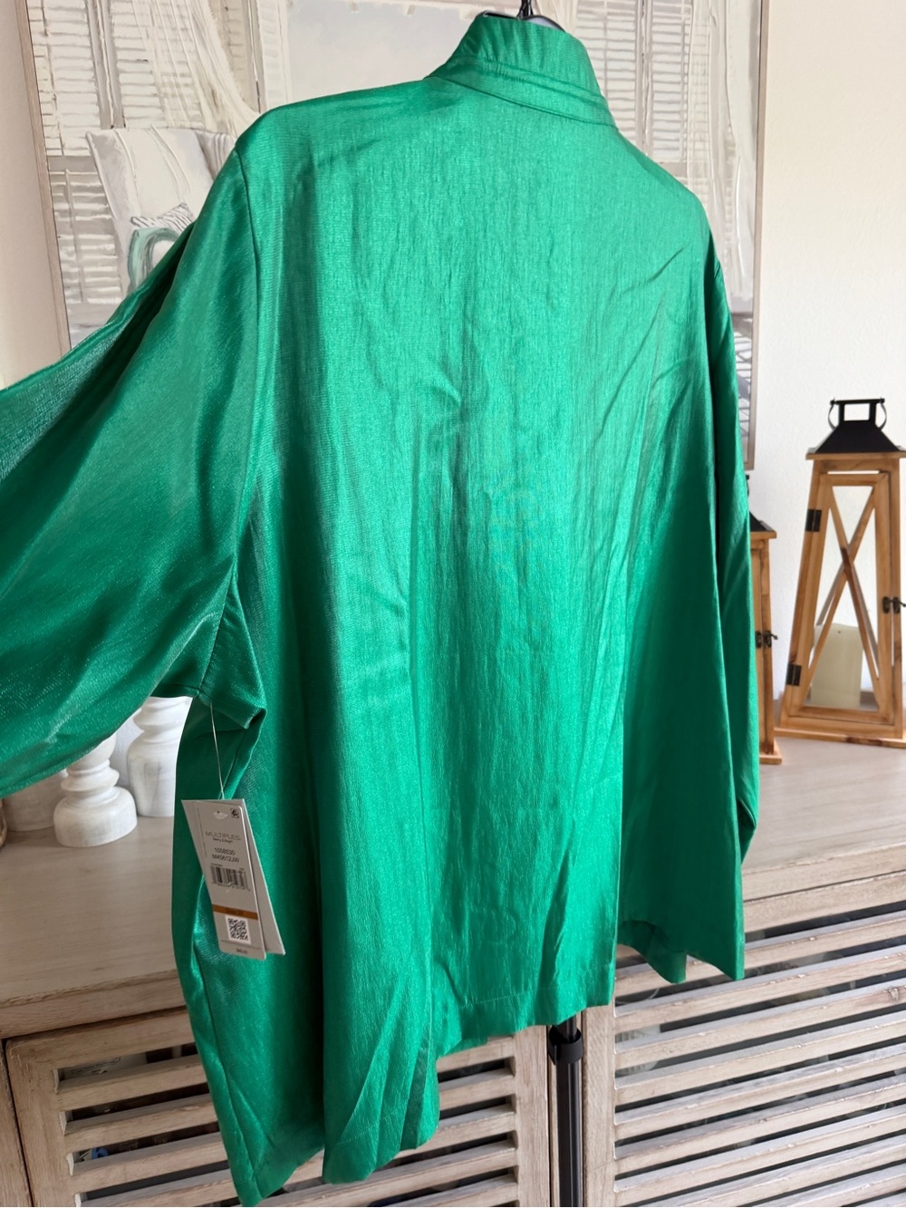 Multiples Plus Size Button Up Jacket - Picture 6 of 7